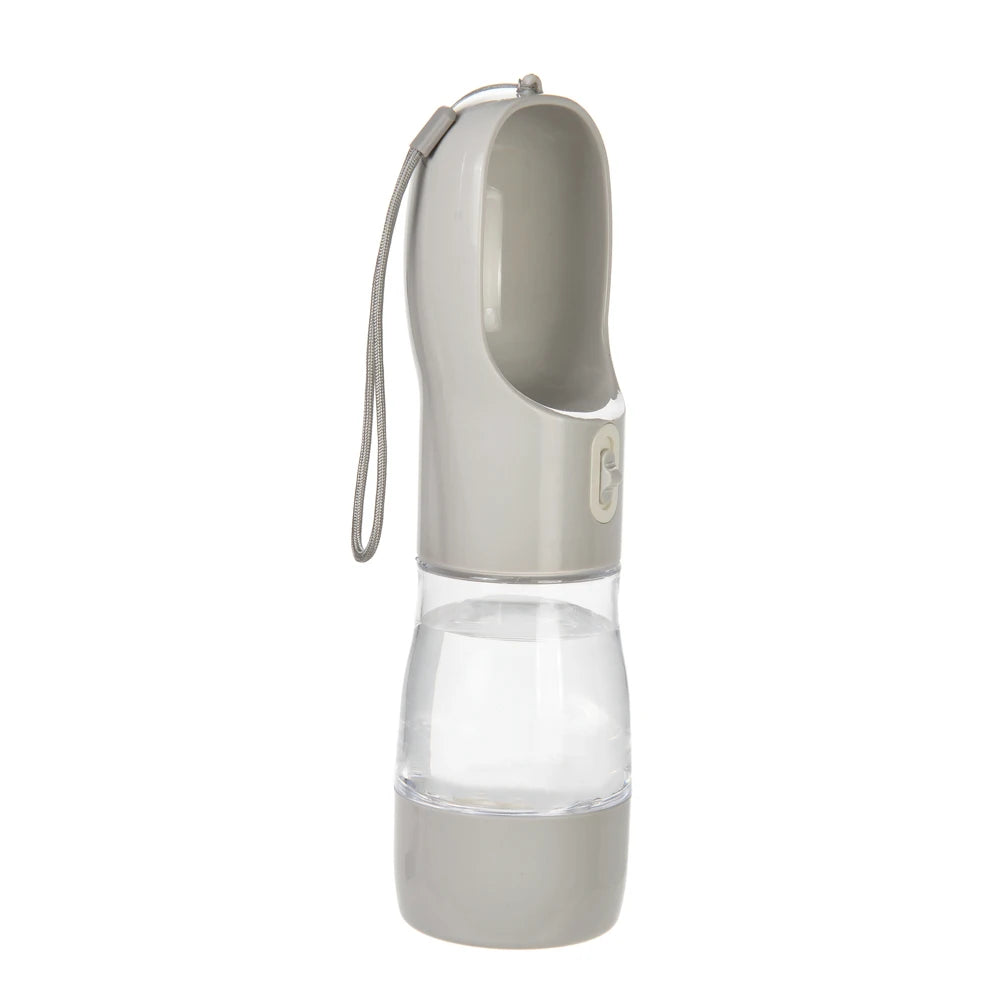 Compact 2-in-1 Bottle – Leak-Proof Water & Food for Walks 🐶💛