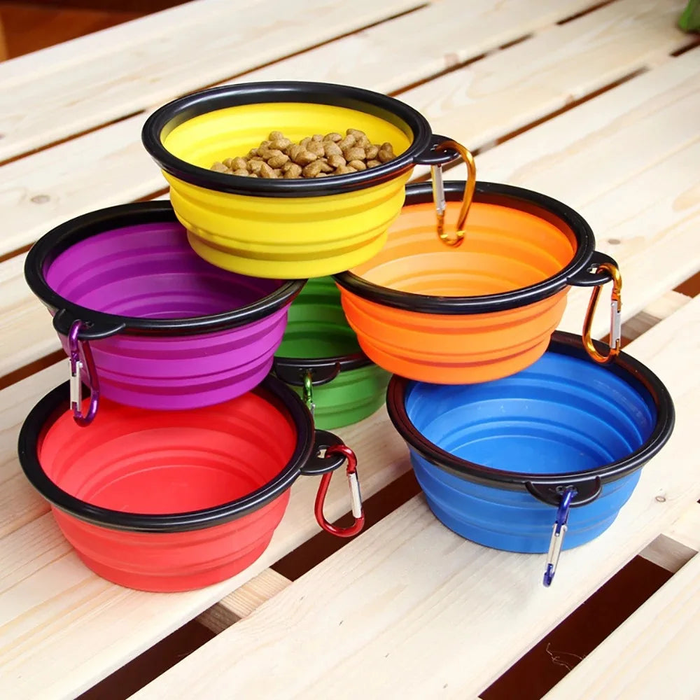 Bol Pliable Anti-Débordement – Hydratation Sans Dégât 🥣🐶💛