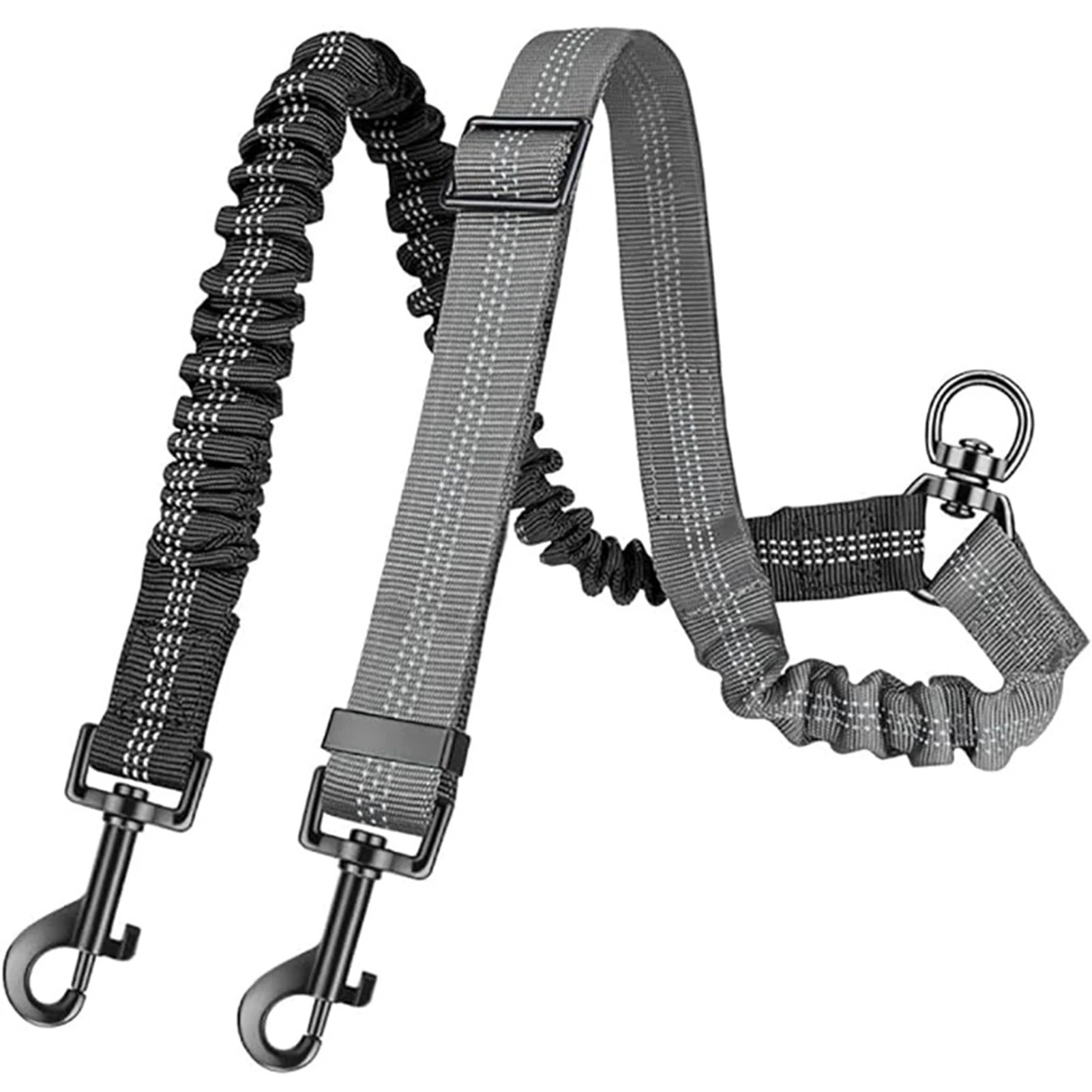 Anti-Shock Double Leash Attachment – Walk 2 Dogs Stress-Free 🐶🐶💛