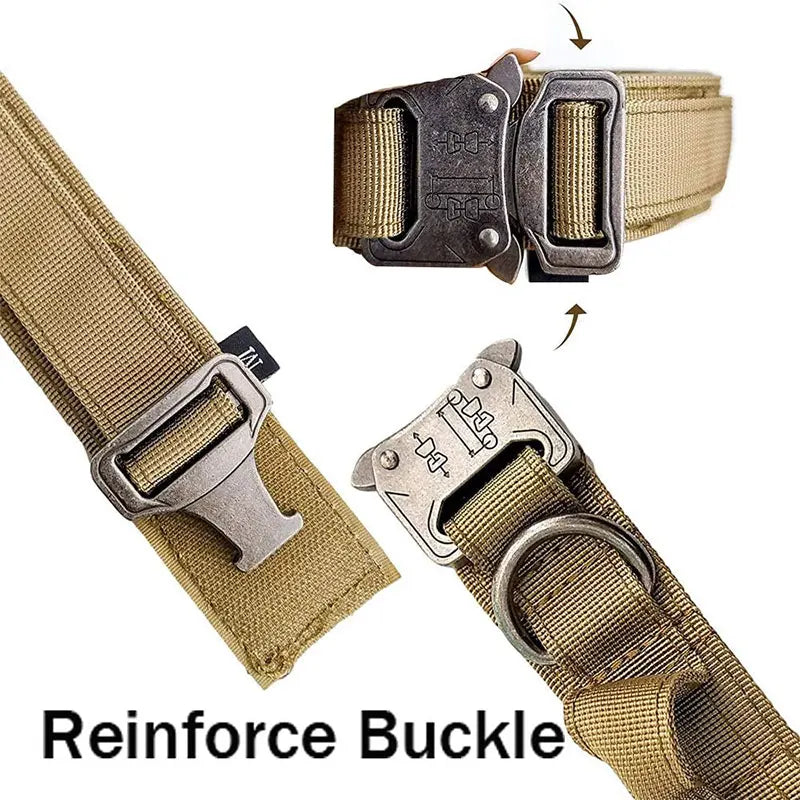 Collier Tactique Sport en Nylon – Contrôle & Résistance Optimale 🐕💪