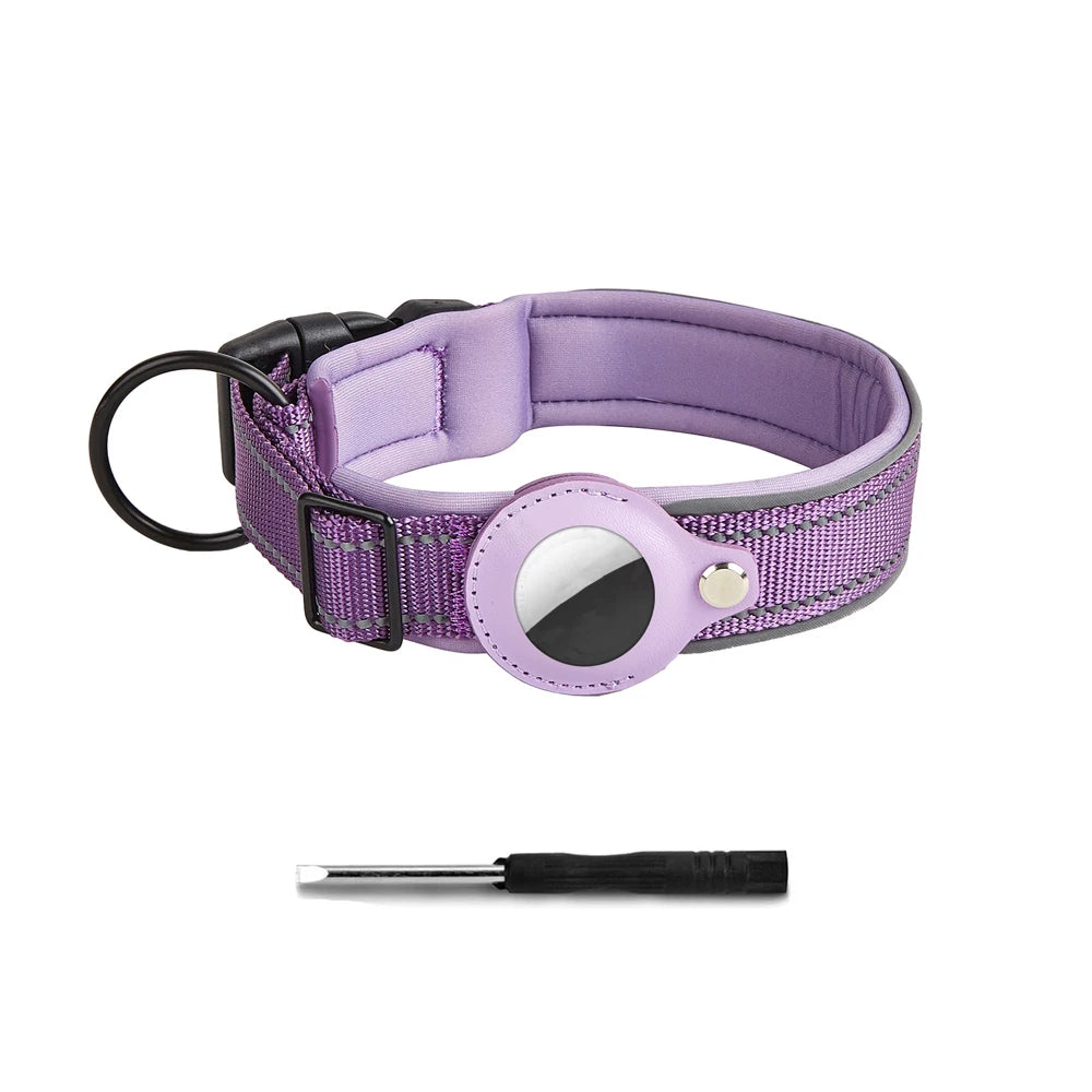 Reflective Secure AirTag Collar – Tracking & Total Protection 🐶💛