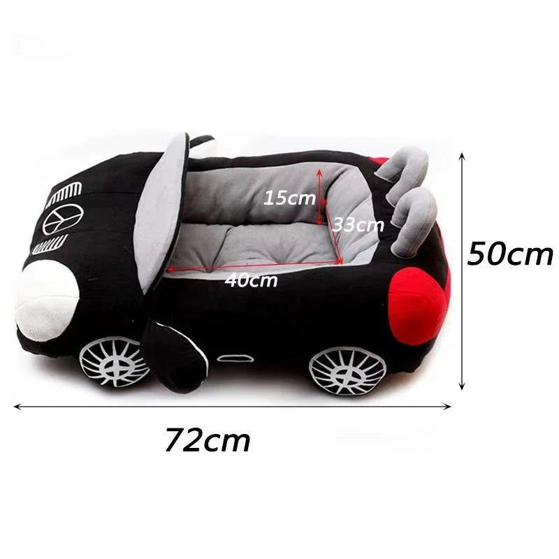 Luxury Car Bed Comfort+ – Ultra Soft Cosy Nook for Dogs 🚗🐶💛