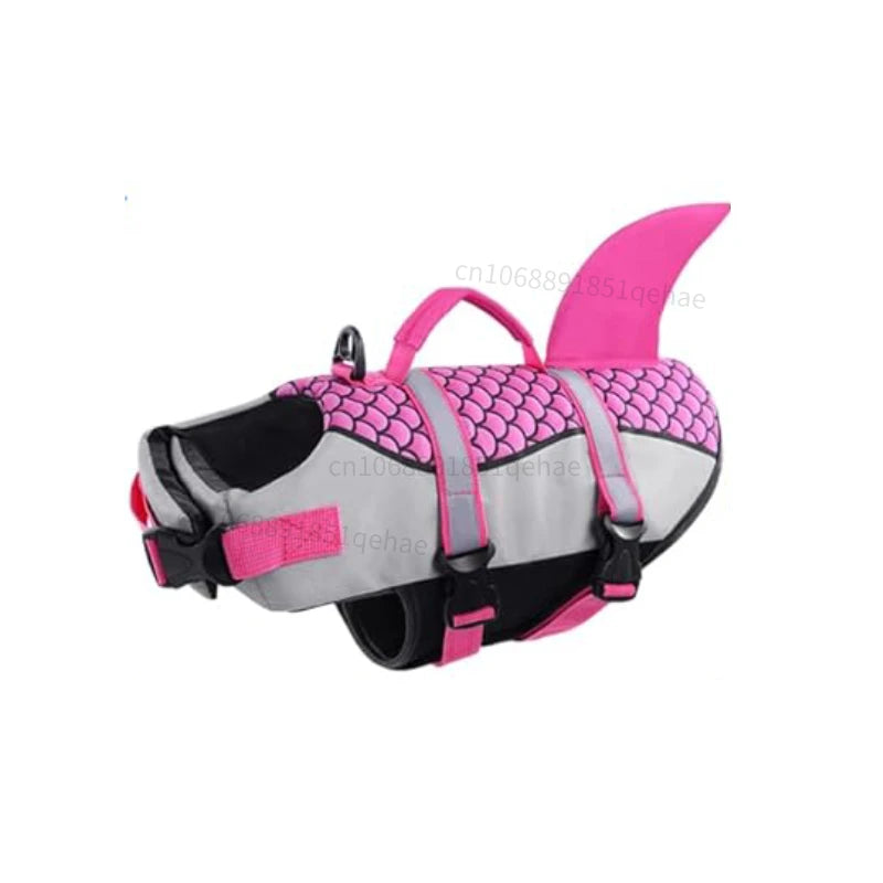 Dog Shark Life Vest – Maximum Buoyancy & Visibility 🐶🦈🌊💛