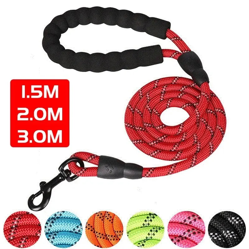 Ultra-Resistant Double Reflective Leash with Comfort Handle