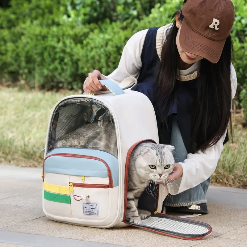 Sac à Dos Transport Confort+ – Respirant & Sécuritaire pour Chien 🐶💛