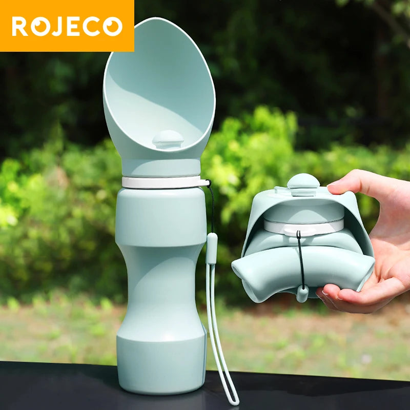 Bouteille Silicone Pliable – Hydratation Sans Fuite 🐶💧