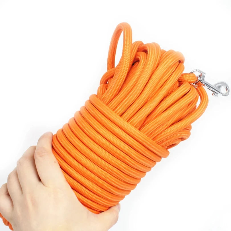 Laisse Corde d’Entraînement – Contrôle Souple & Rappel Parfait 🐶📏💛