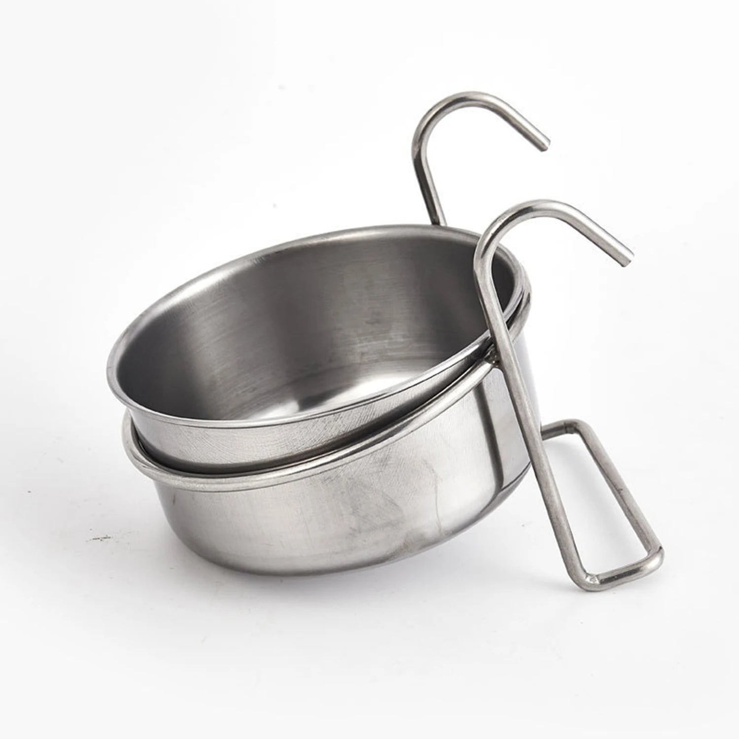 Bol Suspendu en Inox pour Cage – Fixation Solide & Repas Sans Renversement 🐾🥣