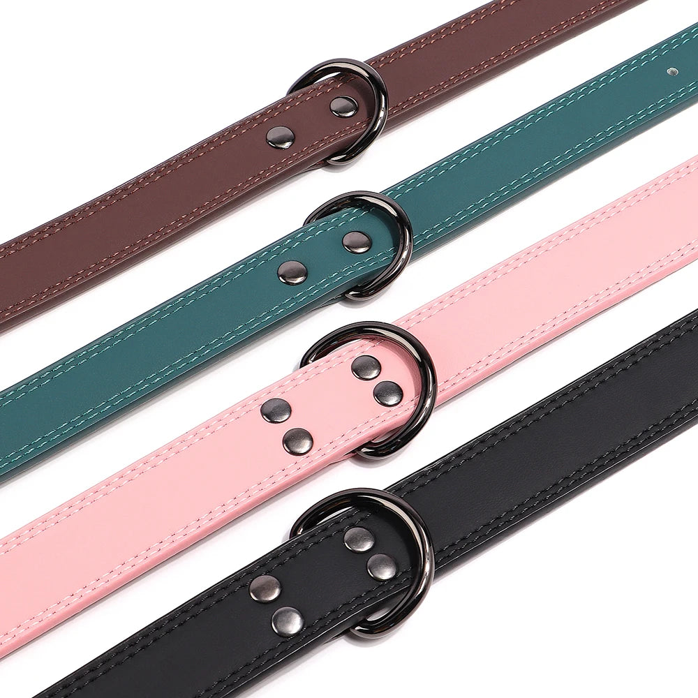 Collier en Cuir pour Chien – Élégance & Confort Premium 🖤🐶