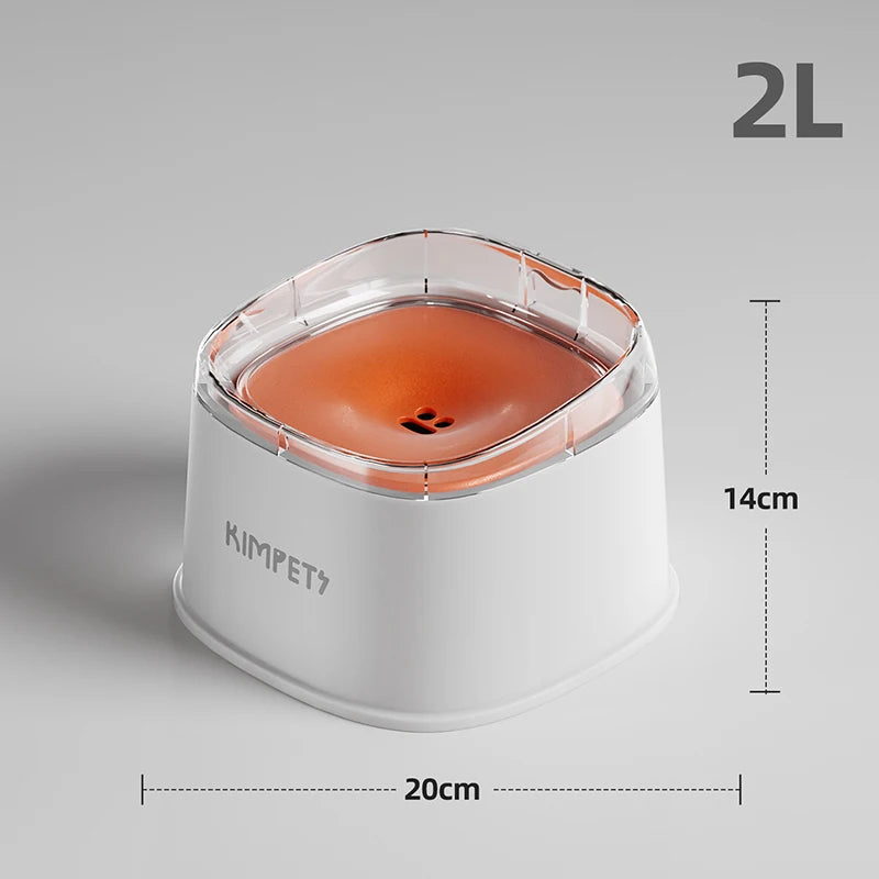 2L Anti-Spill Bowl – Clean Hydration & Smooth Drinking 🐶💛