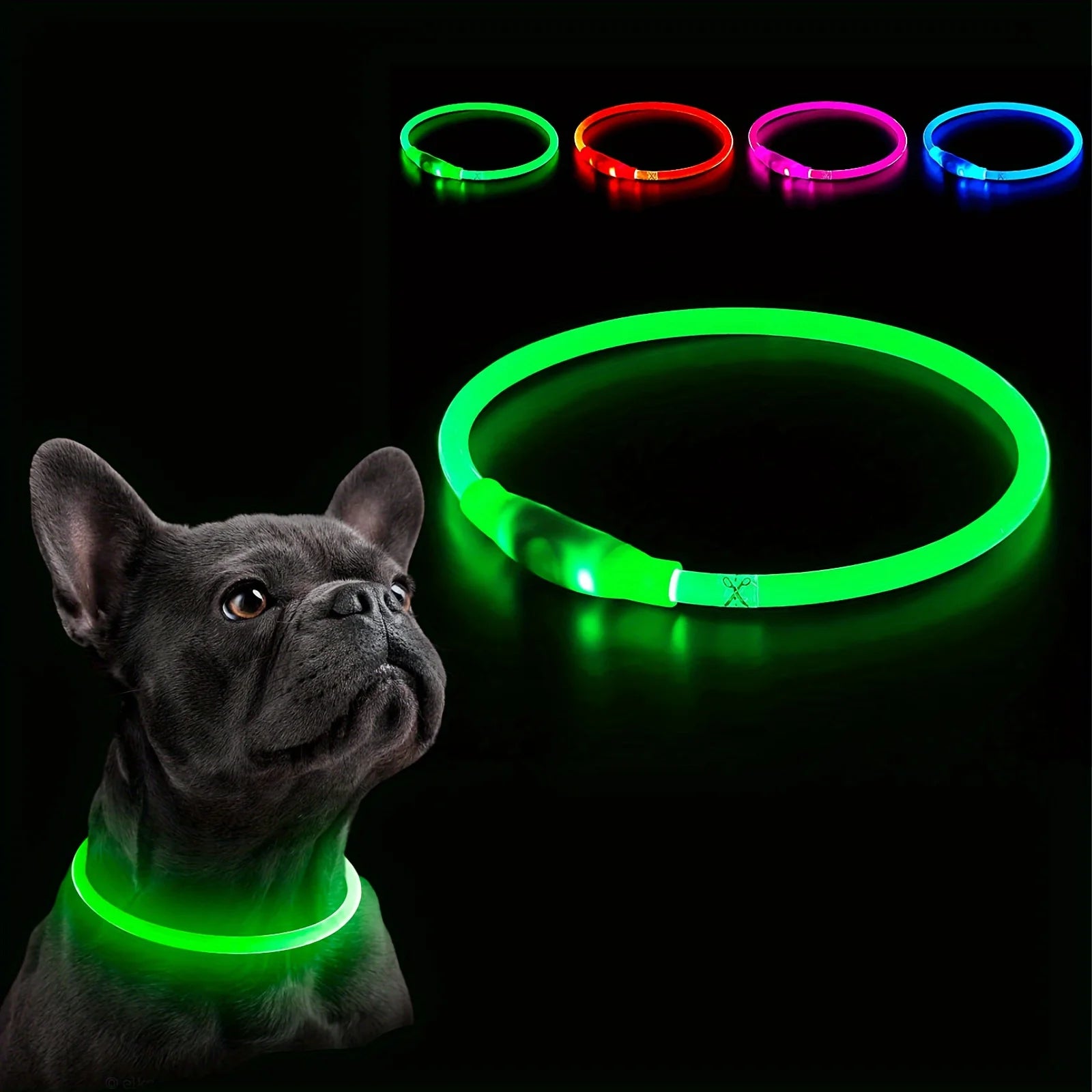 LED Light-Up Collar – Nighttime Safety & Visibility 🌙✨