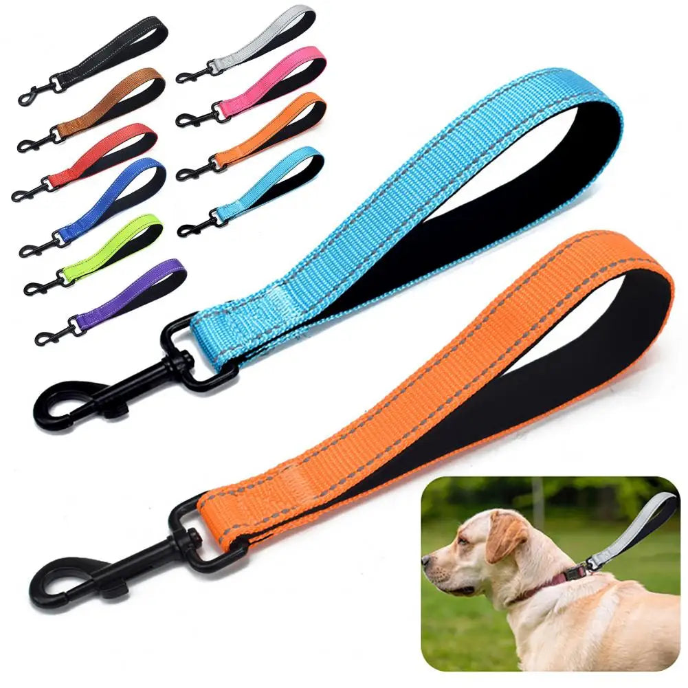 Laisse Courte Tactique – Contrôle Rapide & Sécurité Urbaine 🐕🦺🛑💛