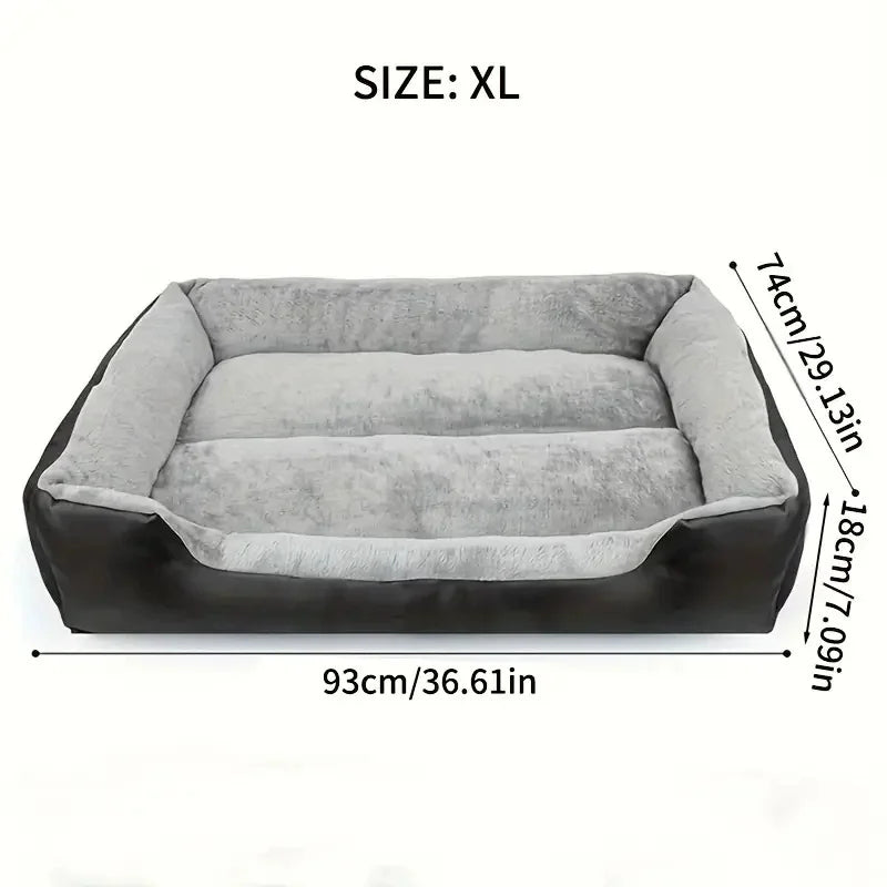 Waterproof Leather Bed – Luxury & Elegance 🛋️✨