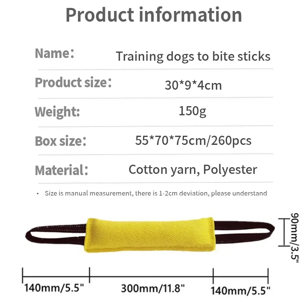 Coussin de Mordant Pro – Entraînement & Jeu Ultra Résistant 🐶💪💛