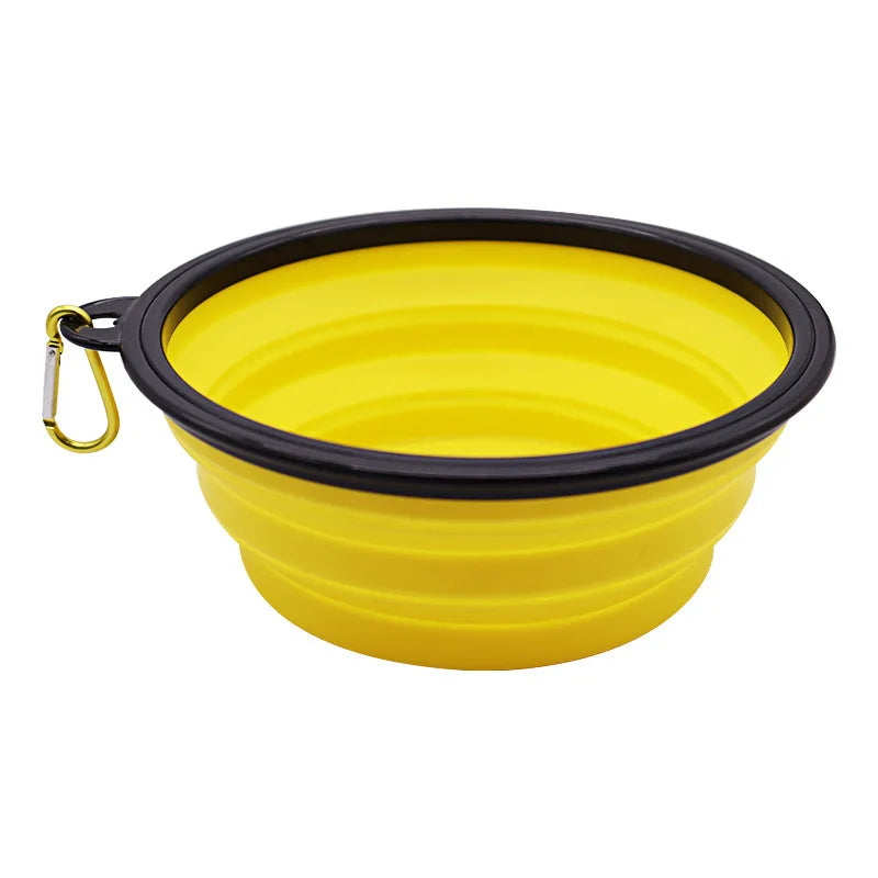 Anti-Spill Foldable Bowl – Mess-Free Hydration 🥣🐶💛
