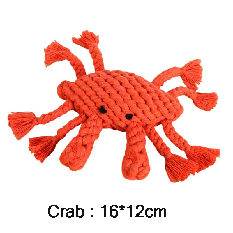 Cartoon Rope Toy – Durable & Interactive Play 🪢🐶💛