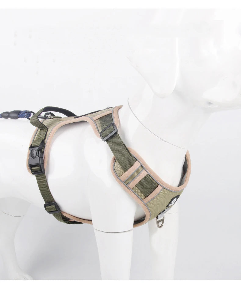 Reflective No-Pull Harness – Total Control & Safety 🐶💛