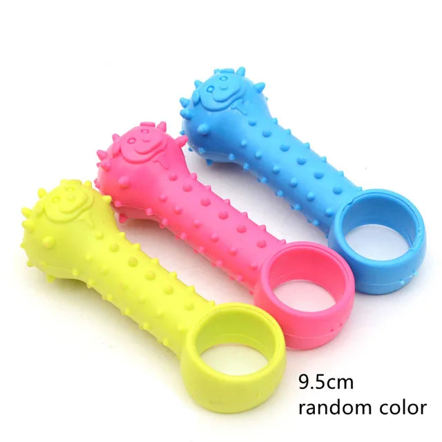 Teether Pacifier Toy - Soothing & Play for Puppies 🍼🐶💛