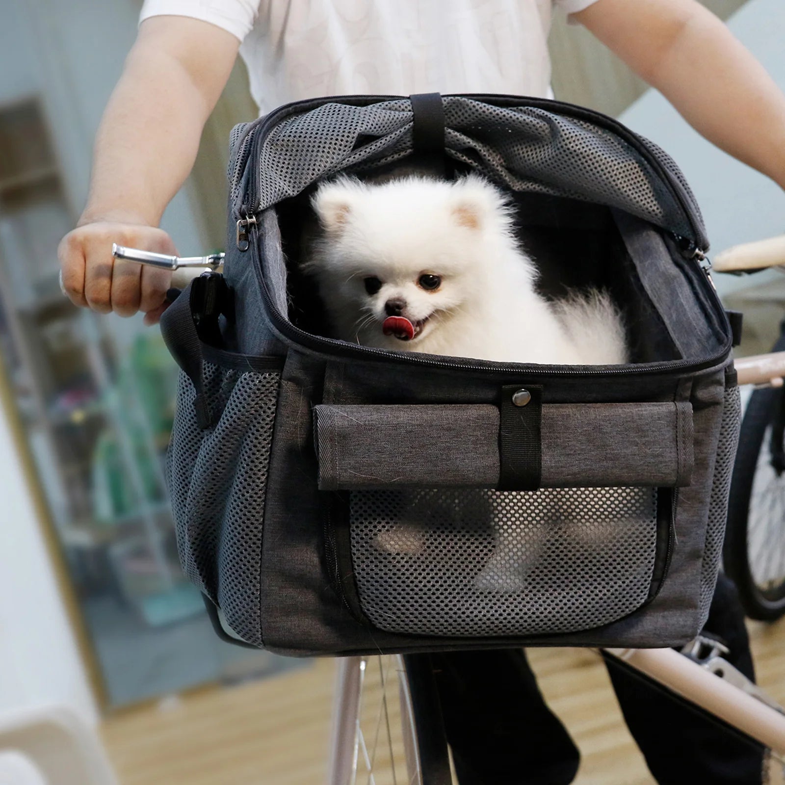 4-in-1 Expandable Bike Basket – Adventure & Total Freedom 🐶🚴‍♂️💛