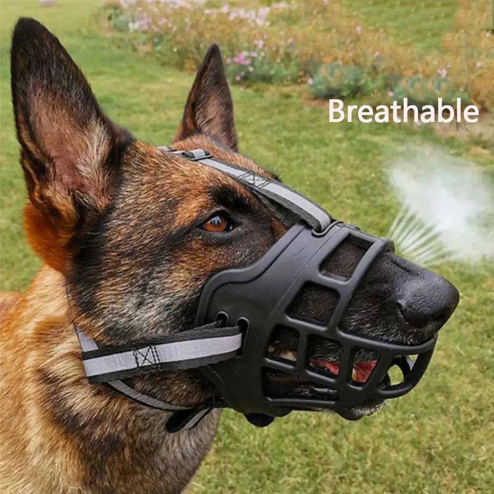 Museau Silicone Réfléchissant – Confort 360° & Sécurité Totale 🐶