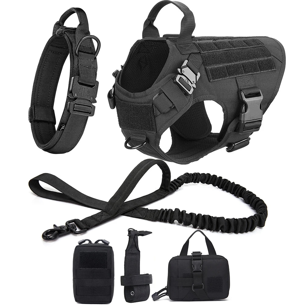Pro Tactical Harness + Leash – Absolute Power & Control 🐶💛
