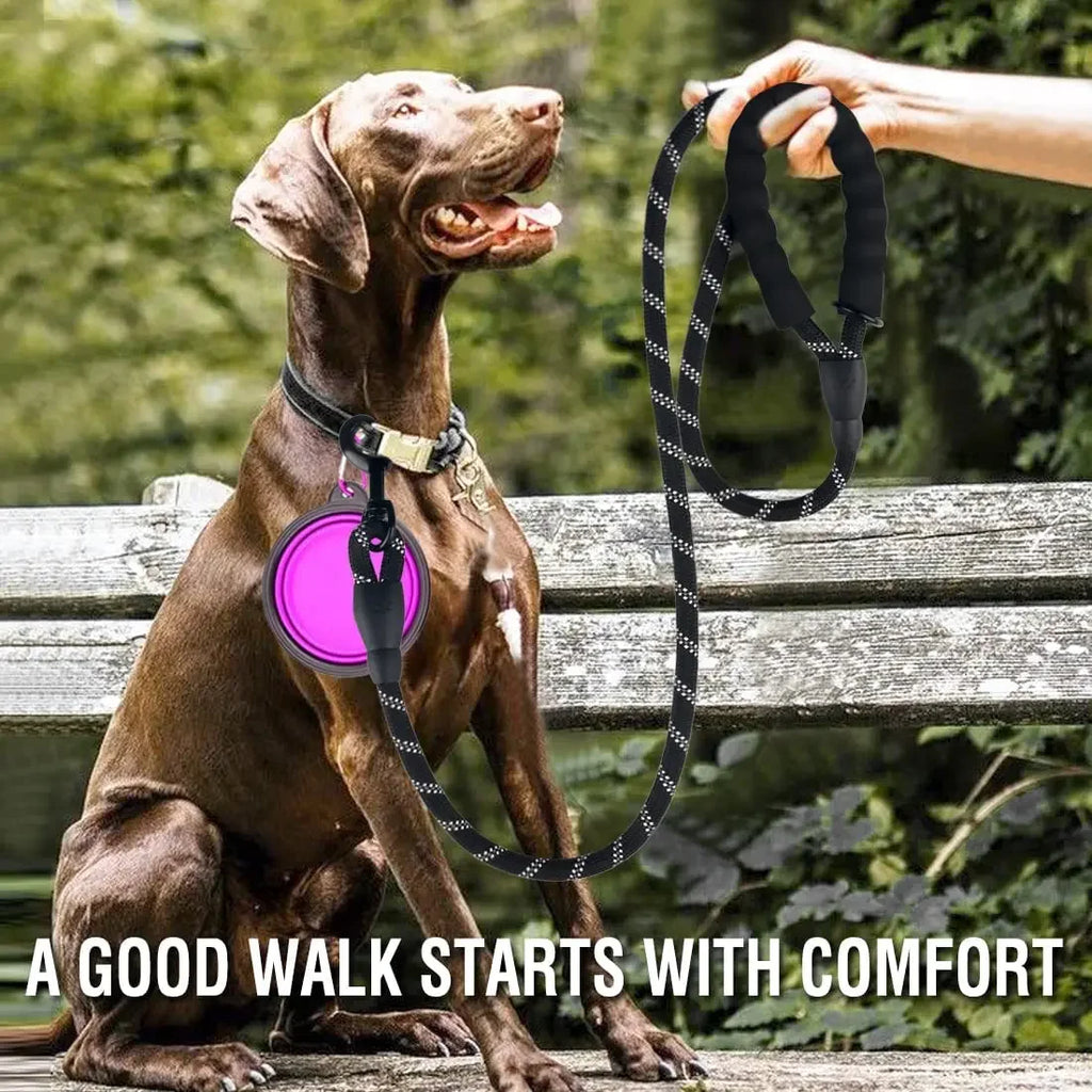 Ultra-Resistant Reflective Leash – Total Control & Safety 🐶💛